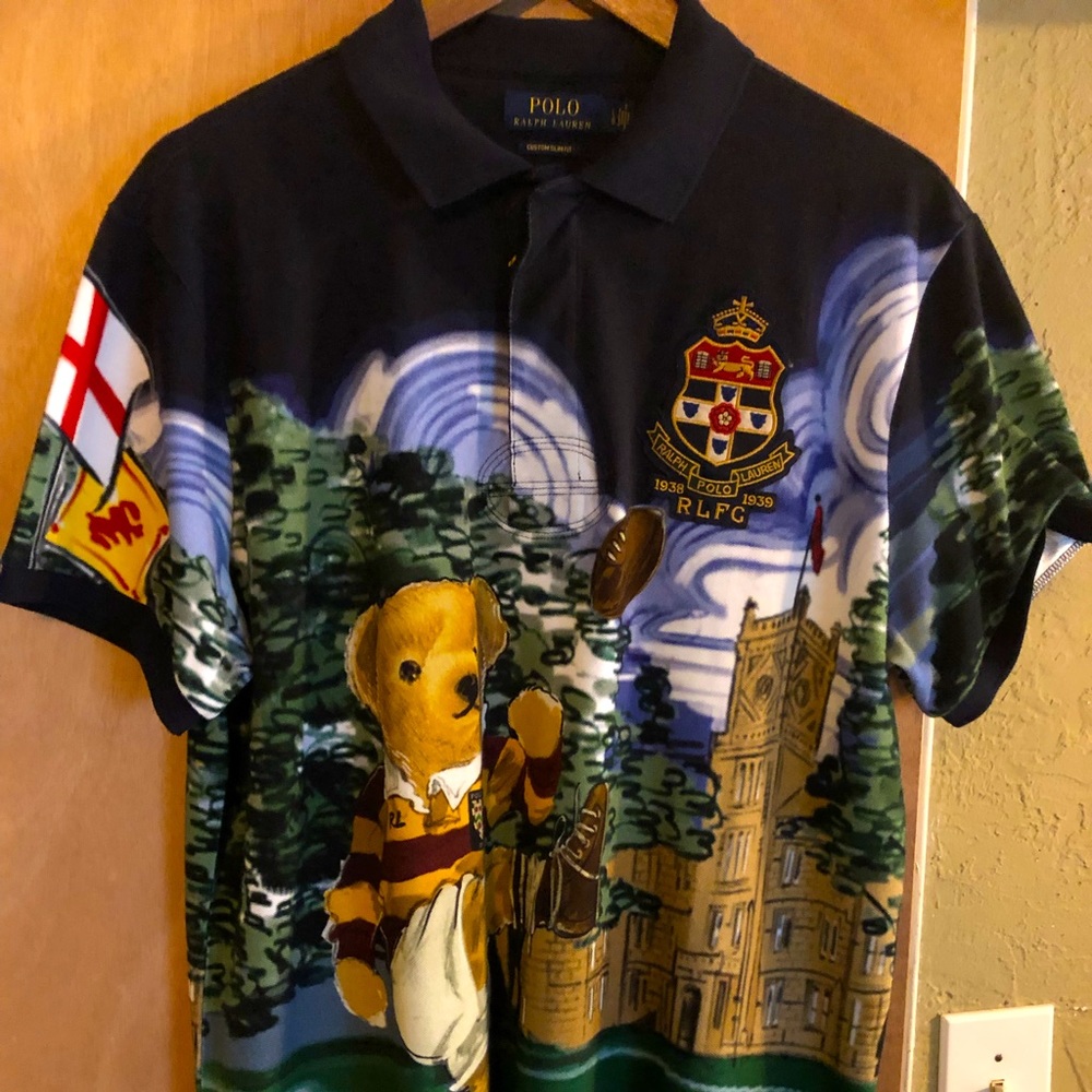 Polo Ralph Lauren football Bear Polo shirt